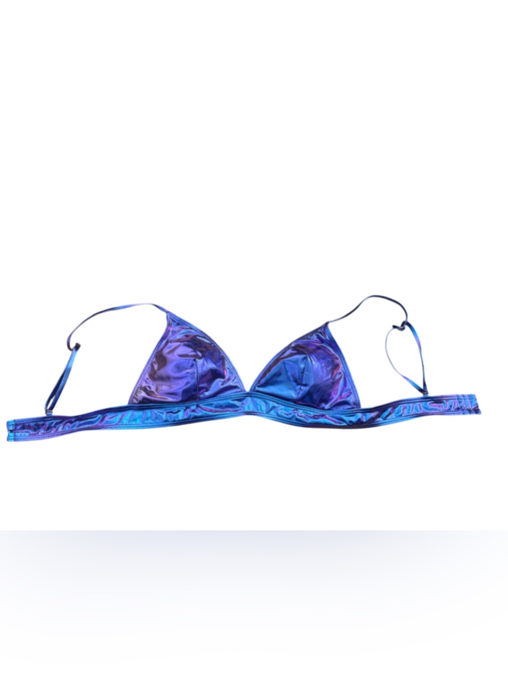 Women's Iridescent Blue Purple Bikini Top - Unbranded size medium
